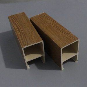 生態(tài)木廠(chǎng)家50*75卡扣木塑天花吊頂 生態(tài)木方通 天花扣條